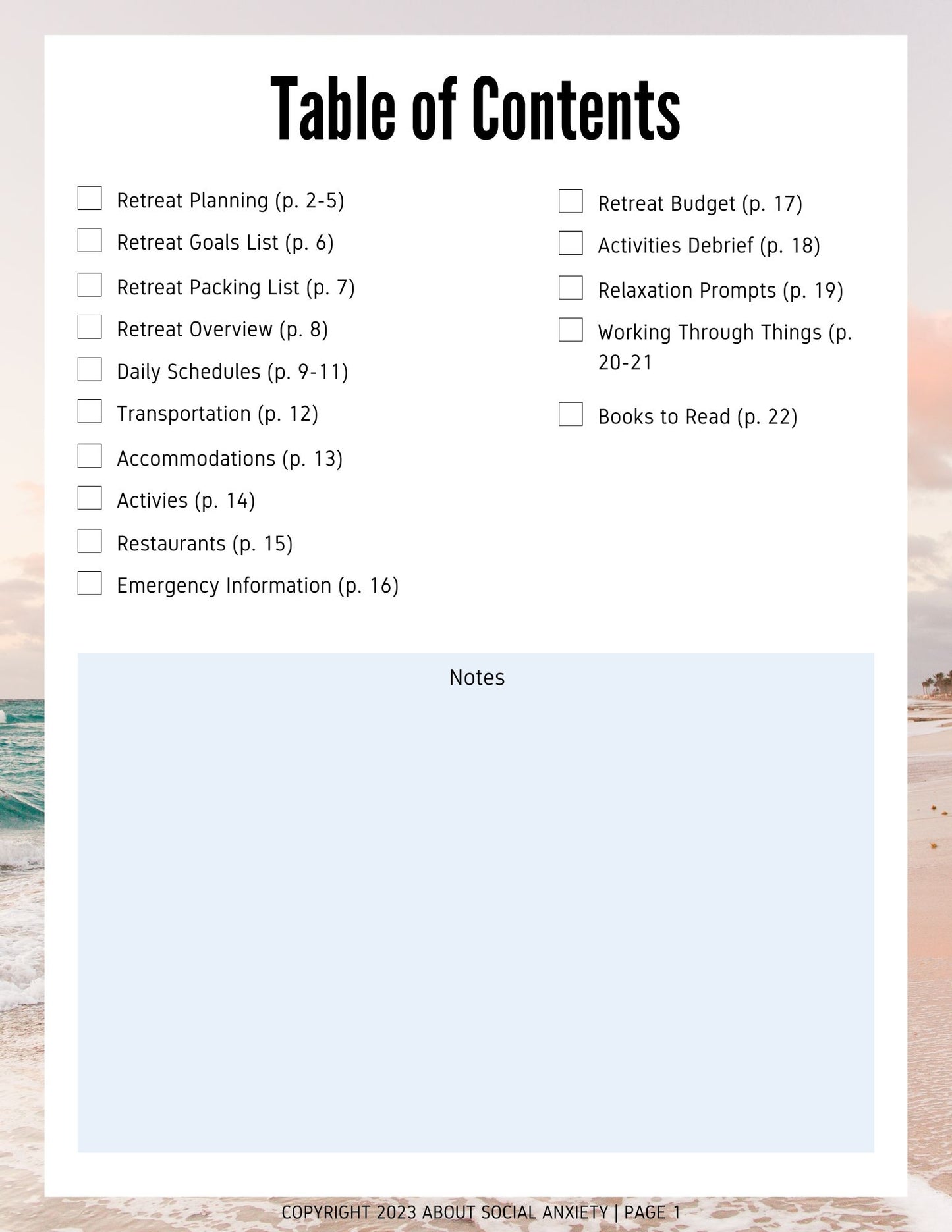 DIY Mental Health Retreat Planner