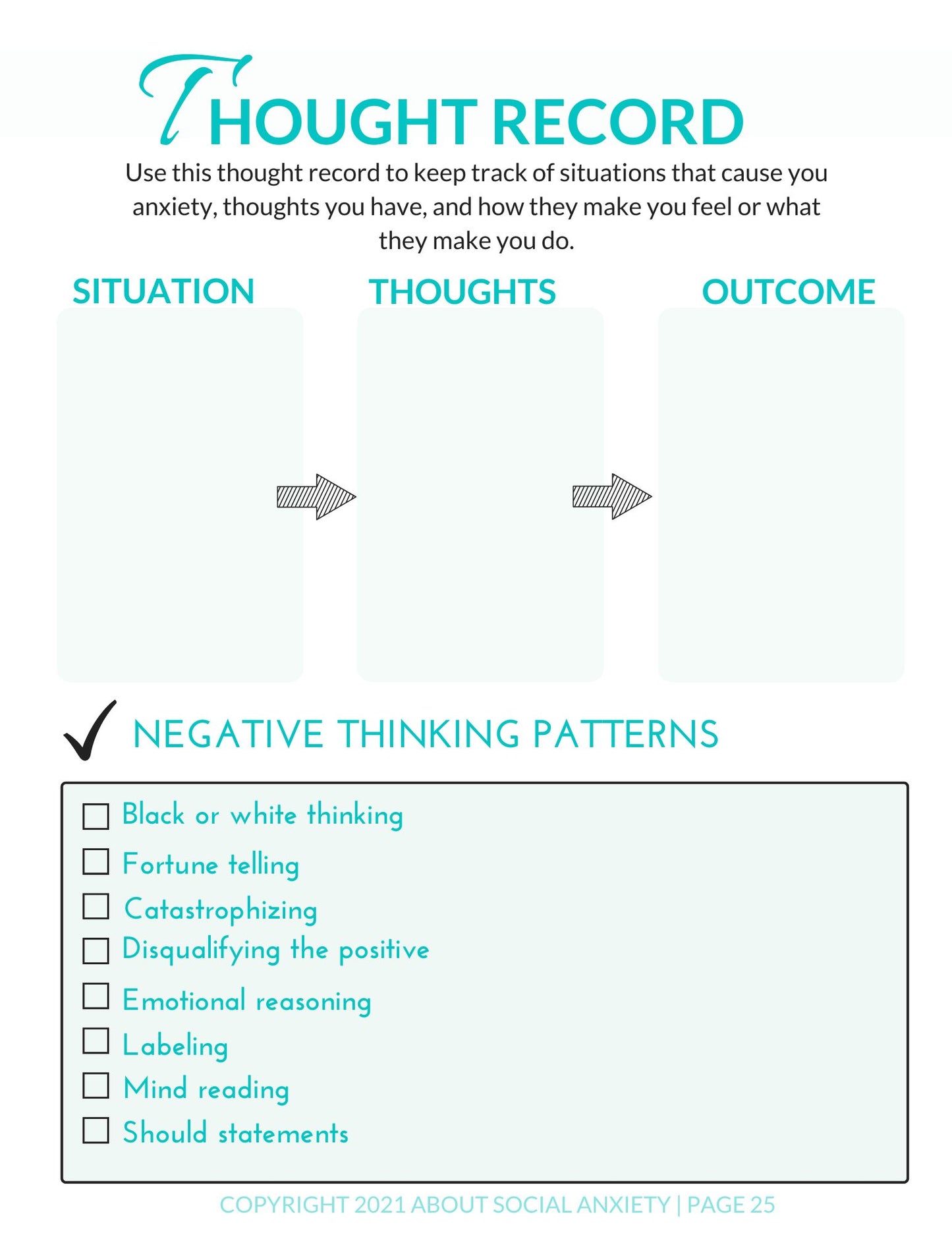Cognitive-Behavioral Workbook for Social Anxiety