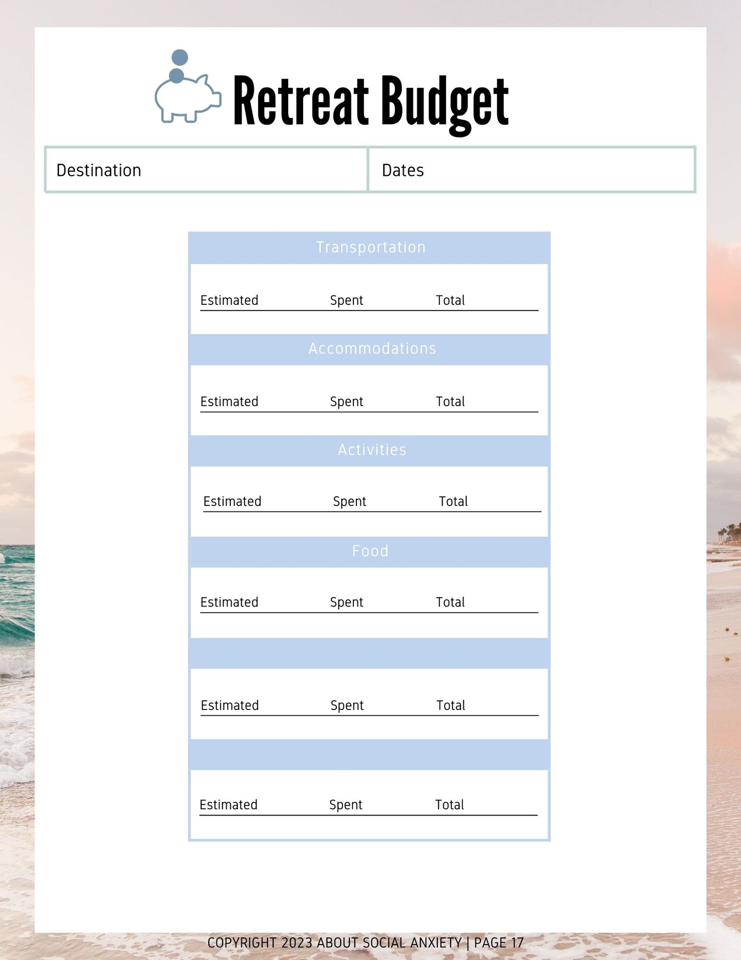 DIY Mental Health Retreat Planner